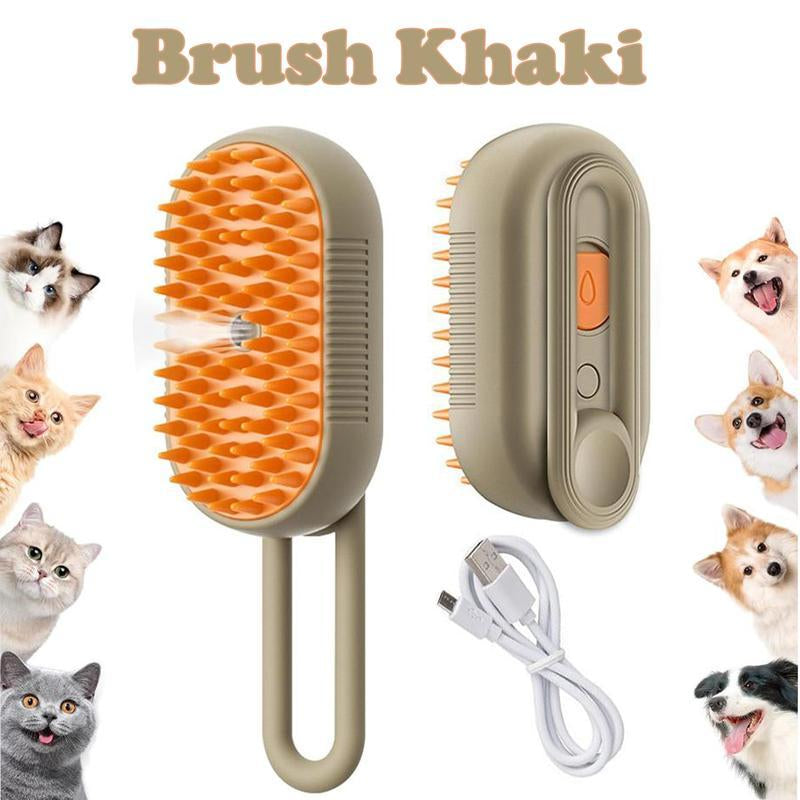 Pet Steam Brush,Cat Dog Hair Remover,Adjustable Pet Hair Remover,Pet Steamy Mist,Steam Pet Brush for Pet Hair Multifunctional Steamy Cat Brush Grooming Comb for Dogs Steam Brush &Cats Remove Flying Fur.