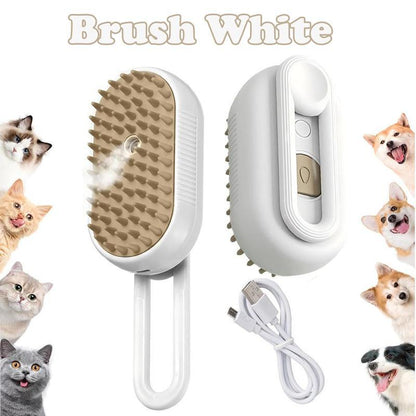 Pet Steam Brush,Cat Dog Hair Remover,Adjustable Pet Hair Remover,Pet Steamy Mist,Steam Pet Brush for Pet Hair Multifunctional Steamy Cat Brush Grooming Comb for Dogs Steam Brush &Cats Remove Flying Fur.