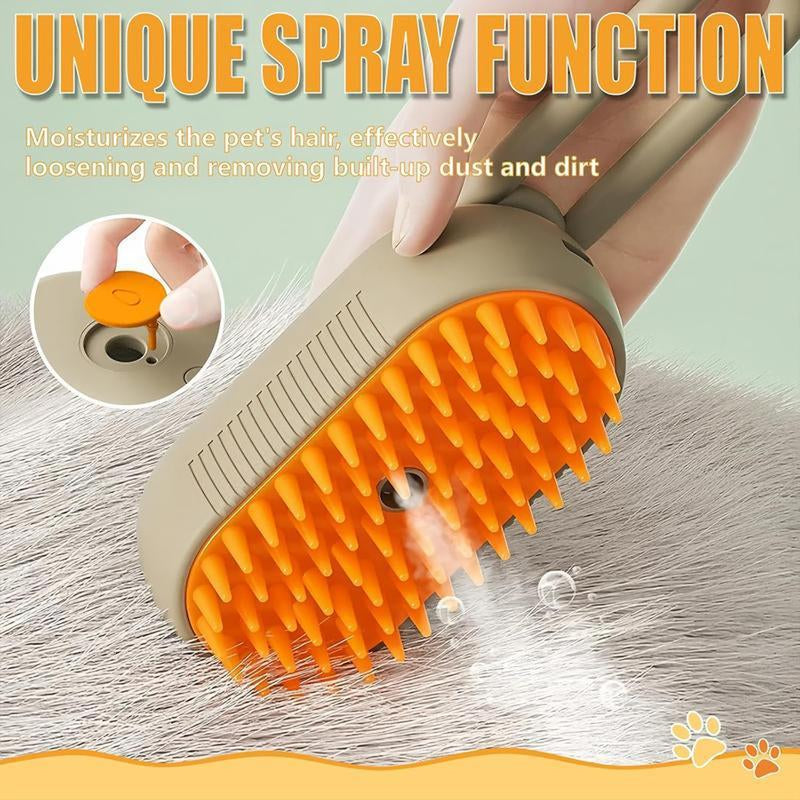 Pet Steam Brush,Cat Dog Hair Remover,Adjustable Pet Hair Remover,Pet Steamy Mist,Steam Pet Brush for Pet Hair Multifunctional Steamy Cat Brush Grooming Comb for Dogs Steam Brush &Cats Remove Flying Fur.